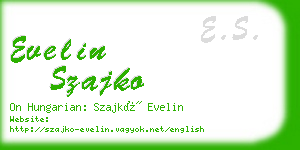 evelin szajko business card